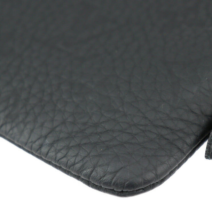 超美品 LOUIS VUITTON ルイ ヴィトン エテュイ ヴォワヤージュ セカンドバッグ M59479 トリヨンレザー ブラック クラッチバッグ ポーチ モノグラム L字ファスナー ビトン