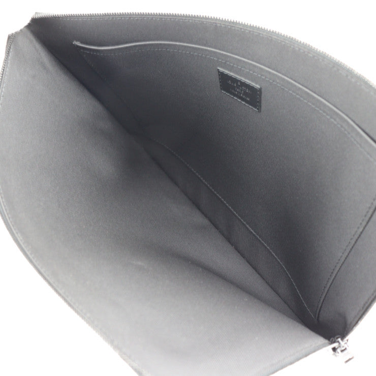 超美品 LOUIS VUITTON ルイ ヴィトン エテュイ ヴォワヤージュ セカンドバッグ M59479 トリヨンレザー ブラック クラッチバッグ ポーチ モノグラム L字ファスナー ビトン