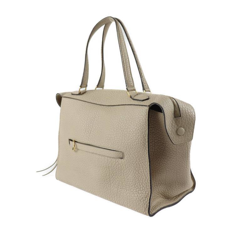 CELINE セリーヌ スモール リングバッグ Ring Small ハンドバッグ 176203 レザー ベージュ系 ゴールド金具