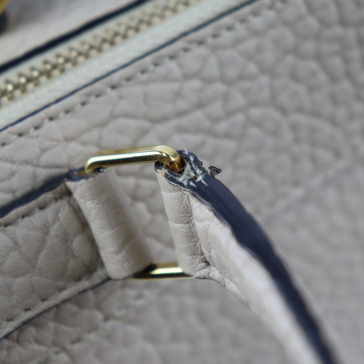 CELINE セリーヌ スモール リングバッグ Ring Small ハンドバッグ 176203 レザー ベージュ系 ゴールド金具