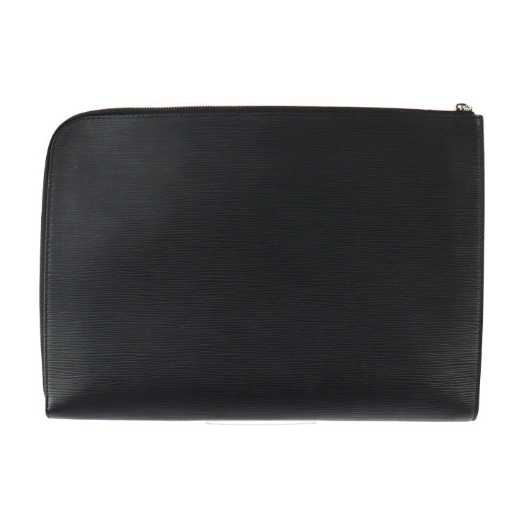 美品 LOUIS VUITTON ルイ ヴィトン ポシェット ジュール GM エピ クラッチバッグ M68198 レザー ブラック イエロー シルバー金具 クラッチバッグ ポーチ LVサークル L字ファスナー ビトン