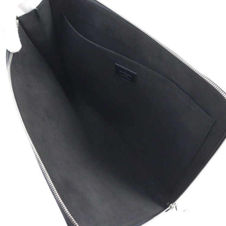 美品 LOUIS VUITTON ルイ ヴィトン ポシェット ジュール GM エピ クラッチバッグ M68198 レザー ブラック イエロー シルバー金具 クラッチバッグ ポーチ LVサークル L字ファスナー ビトン