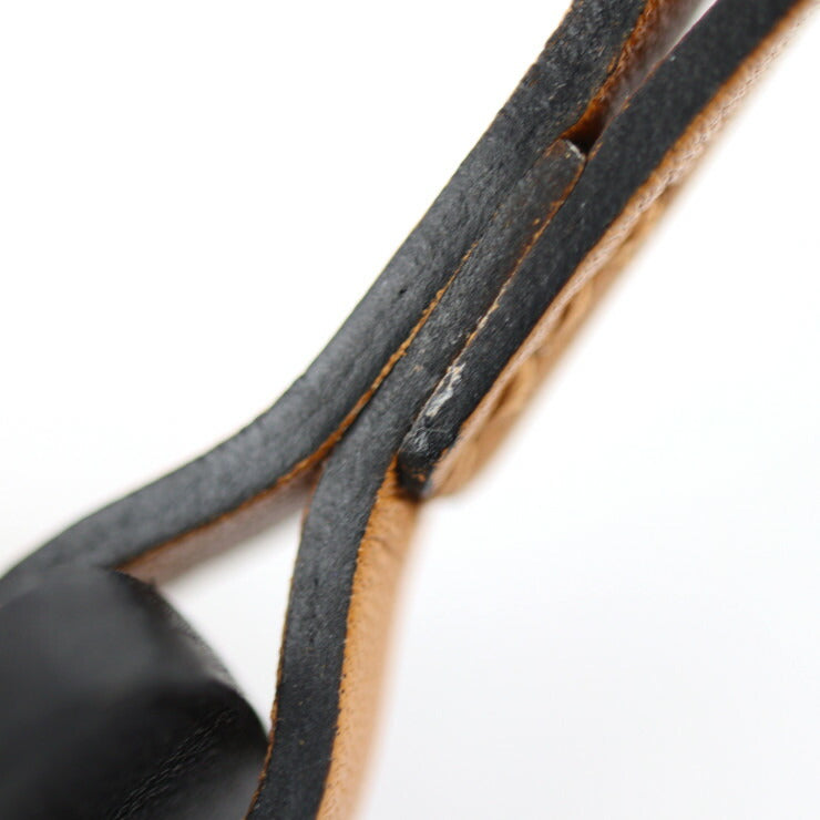 超美品 HERMES エルメス ORAN NANO オラン ナノ その他小物 - リザード ヴォーバトラー バッシュハンター サンギーヌ レッド系 ナチュラルサブレ ブラック サンダルモチーフ バッグチャーム