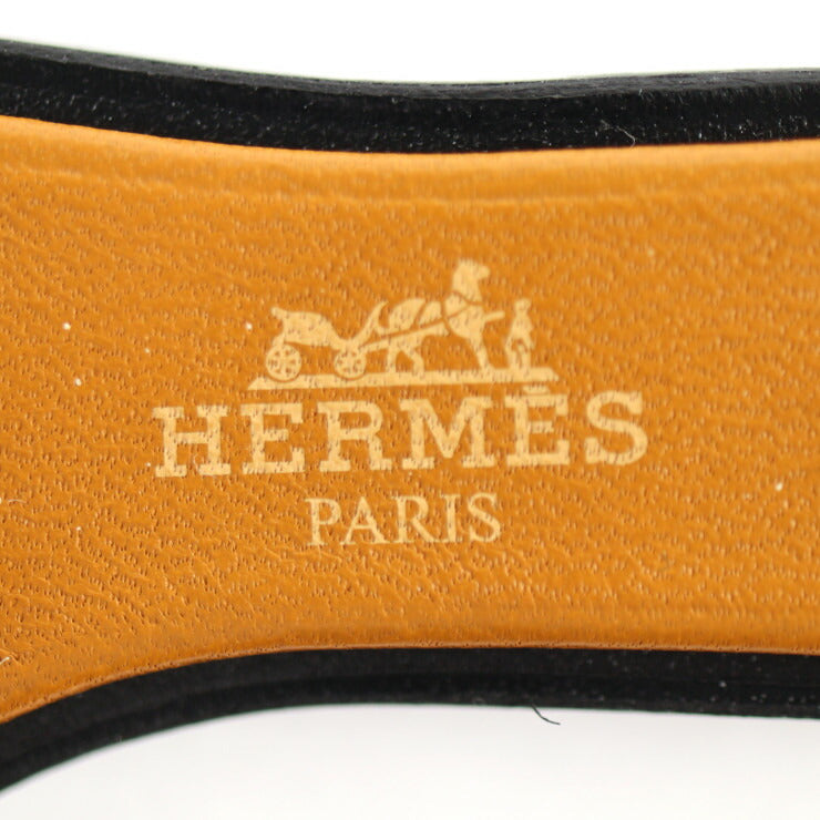 超美品 HERMES エルメス ORAN NANO オラン ナノ その他小物 - リザード ヴォーバトラー バッシュハンター サンギーヌ レッド系 ナチュラルサブレ ブラック サンダルモチーフ バッグチャーム