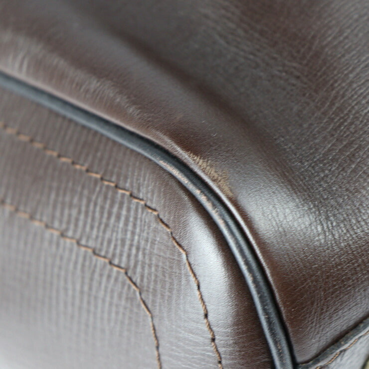 美品 LOUIS VUITTON ルイ ヴィトン キャリーオール ユタ ボストンバッグ M92993 レザー カフェ ダークブラウン系 旅行鞄 トラベルバッグ ビトン