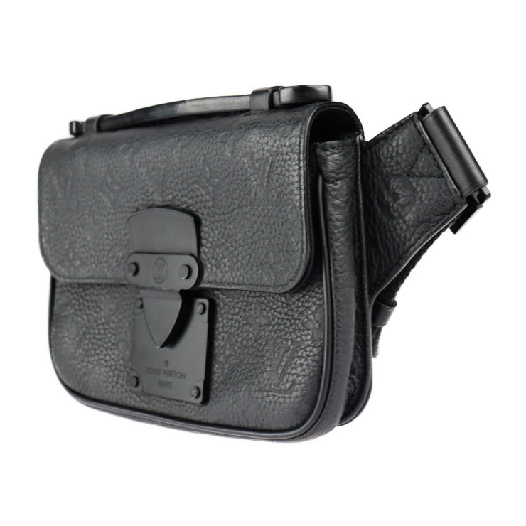 LOUIS VUITTON ルイ ヴィトン Sロック スリングバッグ モノグラム ウエストバッグ M58487 トリヨンレザー ノワール ブラック ウエストポーチ ビトン ブラック金具