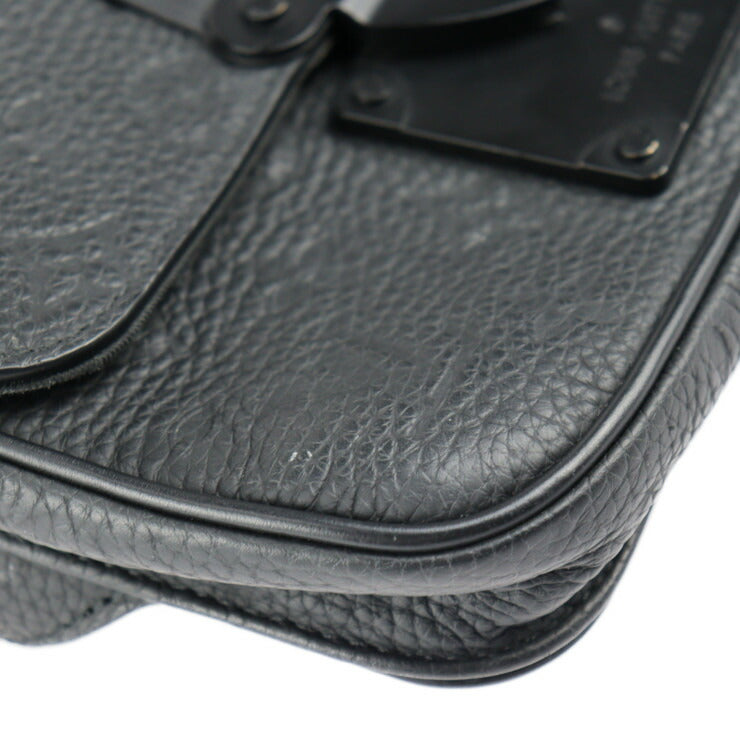 LOUIS VUITTON ルイ ヴィトン Sロック スリングバッグ モノグラム ウエストバッグ M58487 トリヨンレザー ノワール ブラック ウエストポーチ ビトン ブラック金具