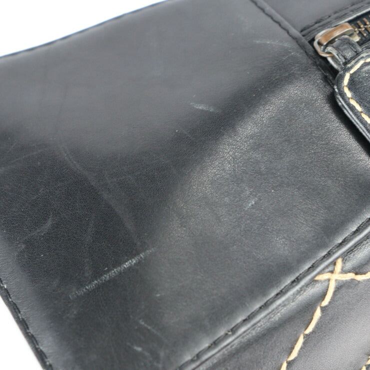 CHANEL シャネル ワイルドステッチ ハンドバッグ A14692 レザー ブラック ココマーク ミニボストン