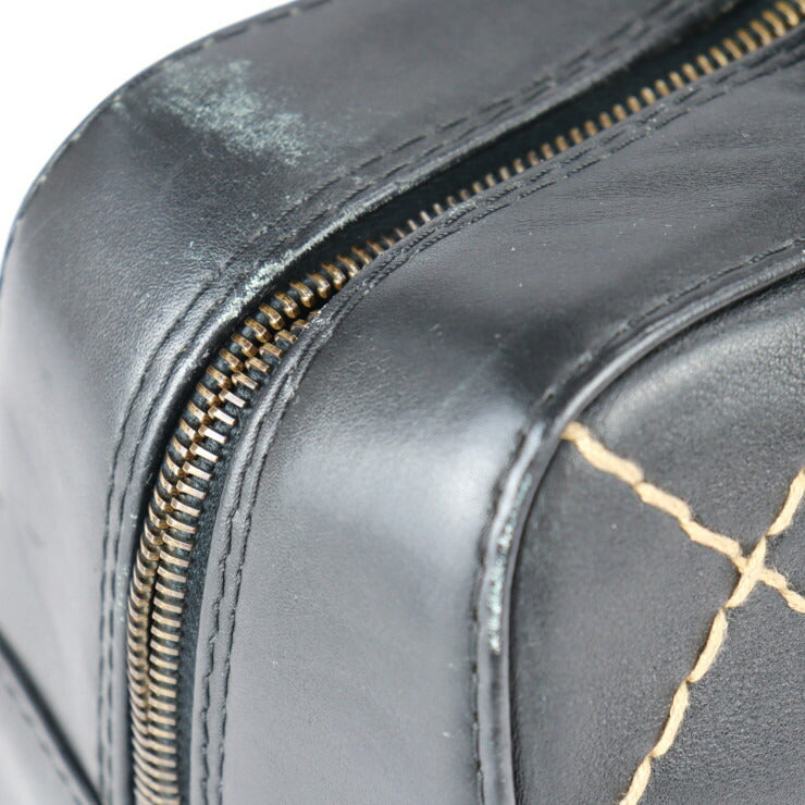 CHANEL シャネル ワイルドステッチ ハンドバッグ A14692 レザー ブラック ココマーク ミニボストン