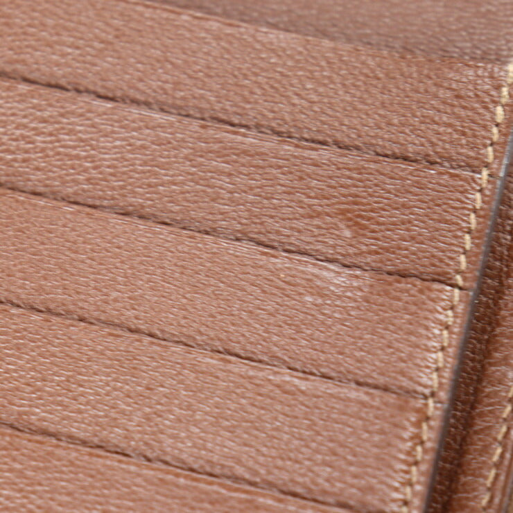 美品 HERMES エルメス アザップ コンバイン 二つ折り財布 - アリゲーター ブラウン系 シルバー金具 ラウンドファスナー 長財布 □Q刻印