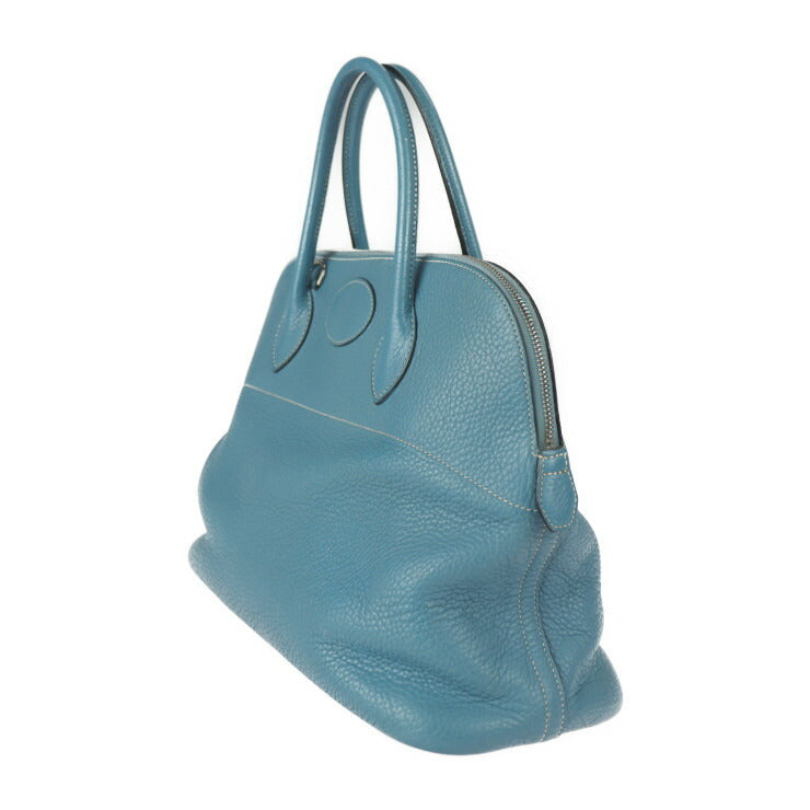 HERMES エルメス ボリード 35 ハンドバッグ - トリヨンクレマンス ブルージーン シルバー金具 2WAY ショルダーバッグ □I刻印