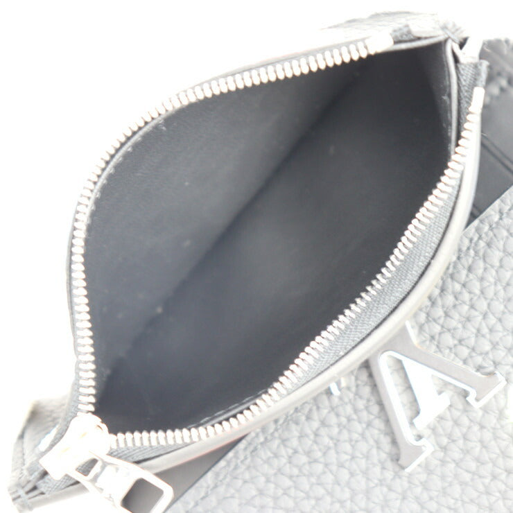 新古未使用展示品 LOUIS VUITTON ルイ ヴィトン ポルトフォイユ カプシーヌ LV × YK 草間彌生 コラボ 三つ折り財布 M81963 トリヨンレザー ブラック マルチカラー シルバー金具 2023年コレクション ビトン