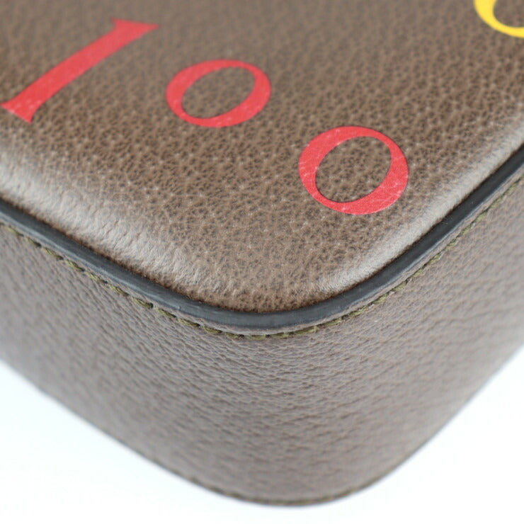 新古未使用展示品 GUCCI グッチ ベルトバッグ 100周年記念 ウエストバッグ 602695 カーフレザー ブラウン マルチカラー ゴールド金具 ロゴ ボディバッグ ウエストポーチ バムバッグ