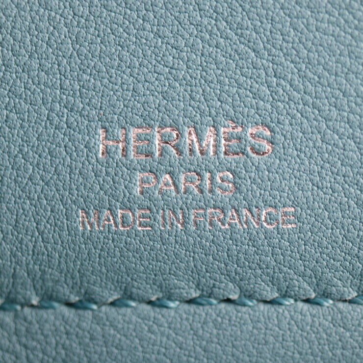 超美品 HERMES エルメス ボリード スクレ ハンドバッグ - ヴォースイフト ブルーアトール シルバー金具 T刻印