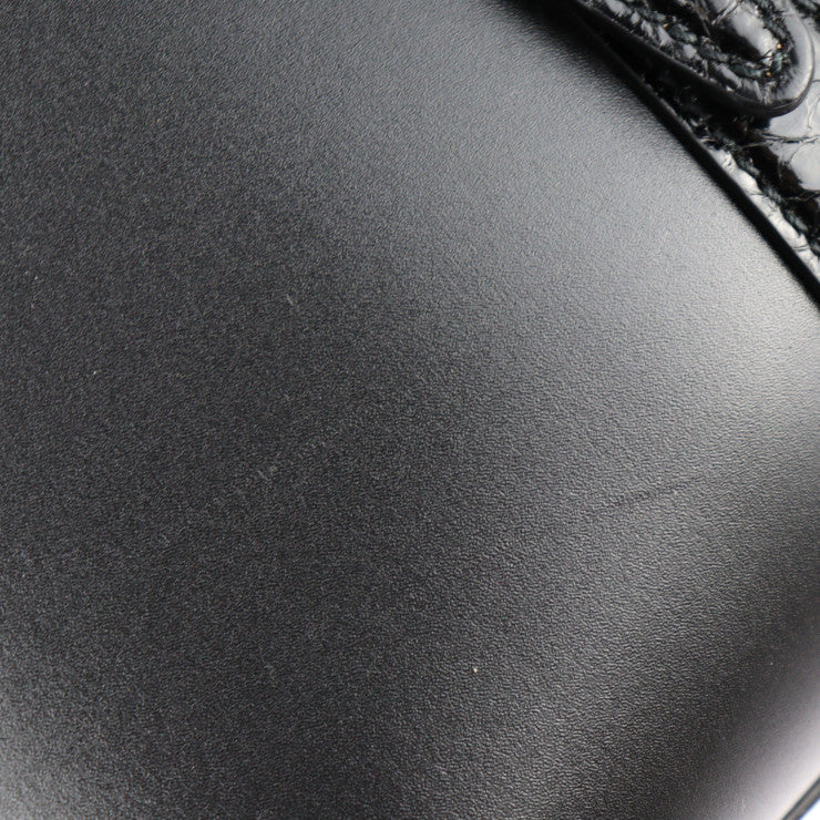 超美品 GUCCI グッチ ダブルG ミディアム トート トートバッグ 711057 レザー パイソン ブラック ゴールド金具 ハンドバッグ ビジネスバッグ 日本限定