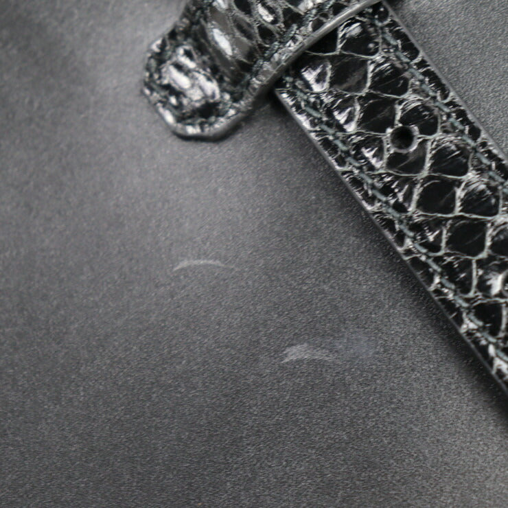 超美品 GUCCI グッチ ダブルG ミディアム トート トートバッグ 711057 レザー パイソン ブラック ゴールド金具 ハンドバッグ ビジネスバッグ 日本限定