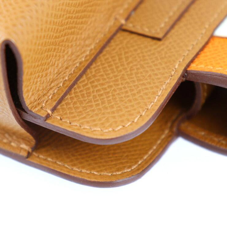 新品未使用展示品 HERMES エルメス ウェイ ショルダーバッグ - ヴォーエプソン ブラウン系 シルバー金具 スマホケース ポシェット U刻印