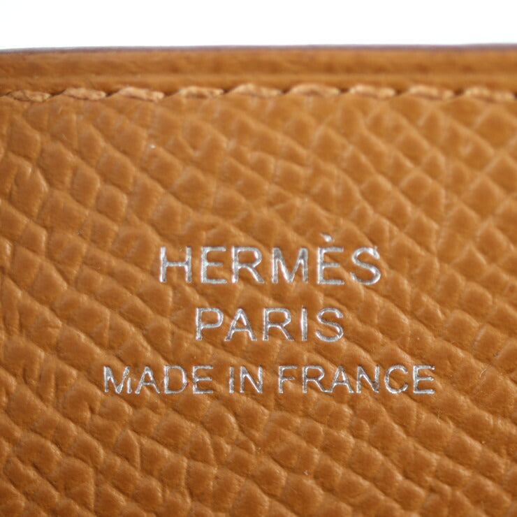 新品未使用展示品 HERMES エルメス ウェイ ショルダーバッグ - ヴォーエプソン ブラウン系 シルバー金具 スマホケース ポシェット U刻印