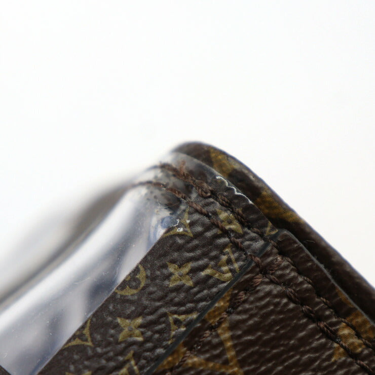 美品 LOUIS VUITTON ルイ ヴィトン サックプラ モノグラム チェス トートバッグ M20866 PVC ビニール ブラウン クリア 2WAY ショルダーバッグ ビトン