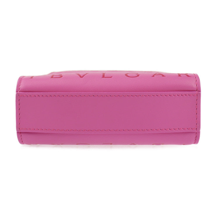 新古未使用展示品 BVLGARI ブルガリ 2WAY ミニ トートバッグ インフィニートゥム ハンドバッグ 292318 カーフレザー ピンク系 ゴールド金具 ショルダーバッグ ロゴ