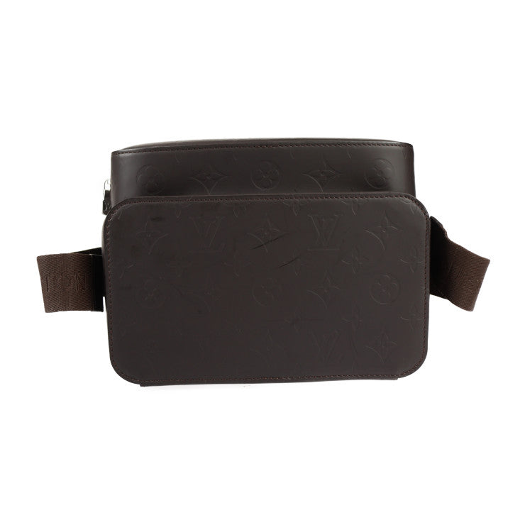 美品 LOUIS VUITTON ルイ ヴィトン チャーリー モノグラムグラセ ショルダーバッグ M46510 レザー カフェ シルバー金具 2WAY ハンドバッグ カメラバッグ ビトン