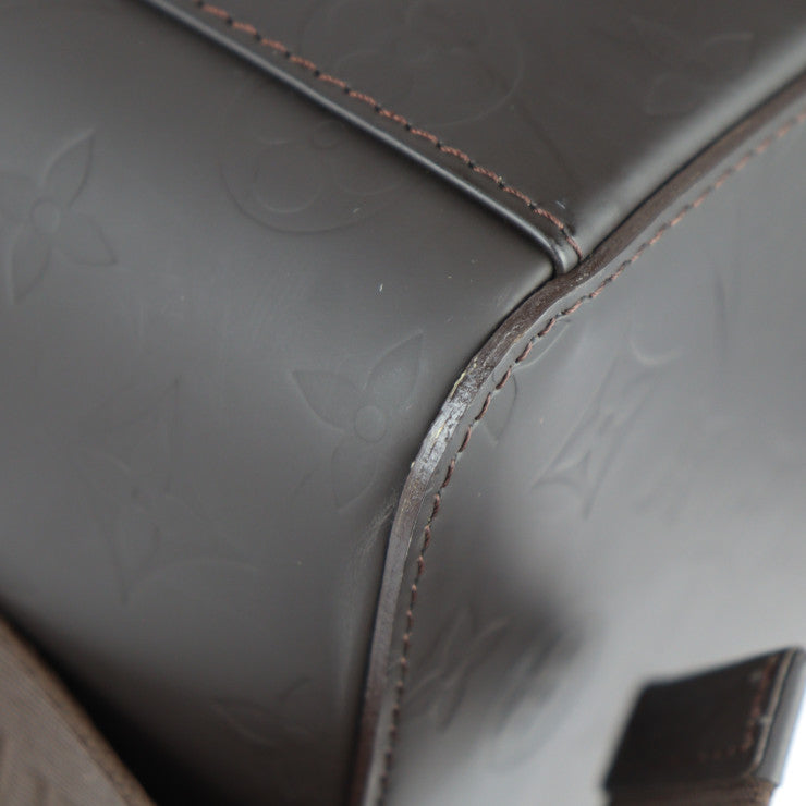 美品 LOUIS VUITTON ルイ ヴィトン チャーリー モノグラムグラセ ショルダーバッグ M46510 レザー カフェ シルバー金具 2WAY ハンドバッグ カメラバッグ ビトン