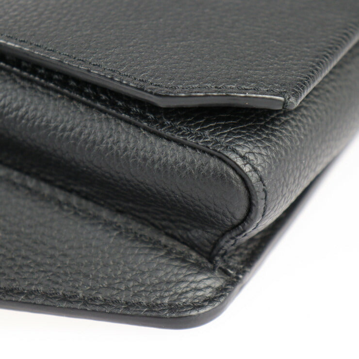 超美品 LOUIS VUITTON ルイ ヴィトン テイクオフ・スリング ボディバッグ M57081 グレインレザー ノワール ブラック LV ロゴ ウエストバッグ ビトン