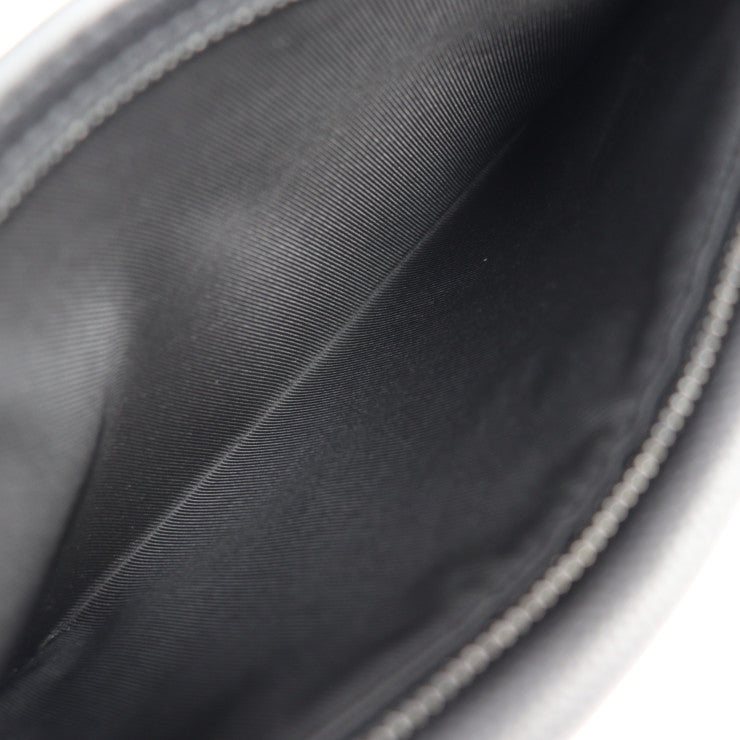 超美品 LOUIS VUITTON ルイ ヴィトン テイクオフ・スリング ボディバッグ M57081 グレインレザー ノワール ブラック LV ロゴ ウエストバッグ ビトン