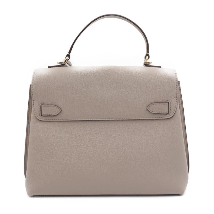 美品 LOUIS VUITTON ルイ ヴィトン ロックミー エヴァーMM ハンドバッグ M56094 グレインカーフレザー グレージュ ゴールド金具 2WAY ショルダーバッグ ターンロック ビトン