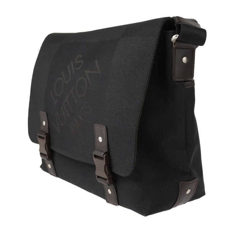 LOUIS VUITTON ルイ ヴィトン ルー ショルダーバッグ M93079 ダミエジェアンキャンバス レザー ブラック シルバー金具 メッセンジャーバッグ ビトン