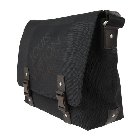 LOUIS VUITTON ルイ ヴィトン ルー ショルダーバッグ M93079 ダミエジェアンキャンバス レザー ブラック シルバー金具 メッセンジャーバッグ ビトン