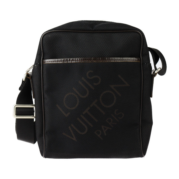 LOUIS VUITTON ルイ ヴィトン シタダンNM ショルダーバッグ M93223 ダミエジェアンキャンバス レザー ブラック ブラウン シルバー金具 メッセンジャーバッグ ビトン