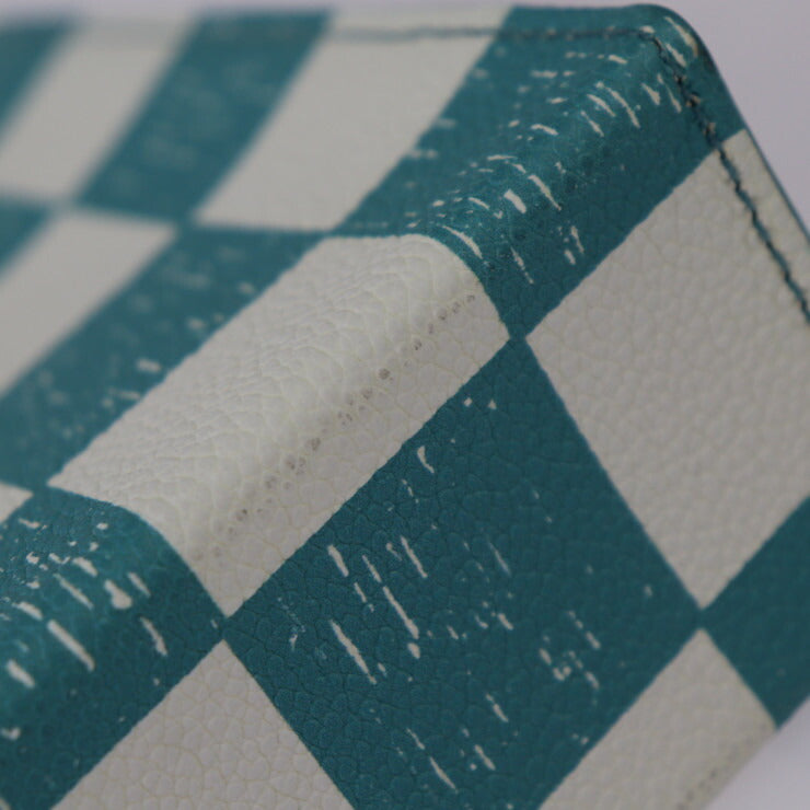 超美品 LOUIS VUITTON ルイ ヴィトン サックプラ XS ダミエチェッカーボード ショルダーバッグ N60495 レザー ターコイズ ホワイト シルバー金具 2WAY ハンドバッグ ミニバッグ ビトン