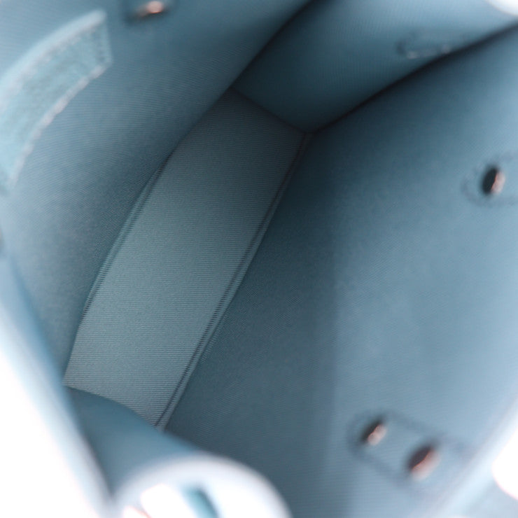 超美品 LOUIS VUITTON ルイ ヴィトン サックプラ XS ダミエチェッカーボード ショルダーバッグ N60495 レザー ターコイズ ホワイト シルバー金具 2WAY ハンドバッグ ミニバッグ ビトン