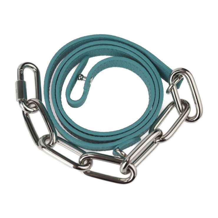 超美品 LOUIS VUITTON ルイ ヴィトン サックプラ XS ダミエチェッカーボード ショルダーバッグ N60495 レザー ターコイズ ホワイト シルバー金具 2WAY ハンドバッグ ミニバッグ ビトン