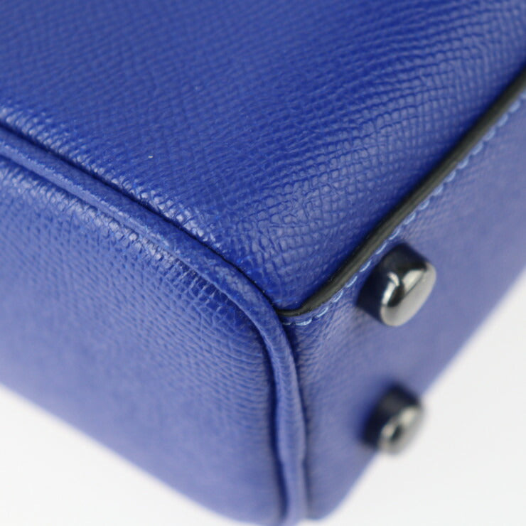 美品 COACH コーチ グラハム ストラクチャード ブリーフケース ビジネスバッグ C8173 クロスグレインレザー ブルー 2WAY ショルダーバッグ 書類鞄