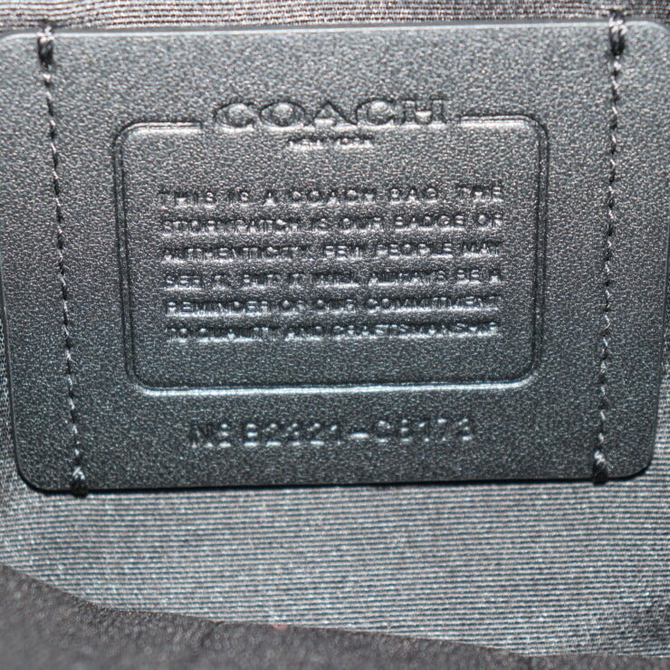 美品 COACH コーチ グラハム ストラクチャード ブリーフケース ビジネスバッグ C8173 クロスグレインレザー ブルー 2WAY ショルダーバッグ 書類鞄