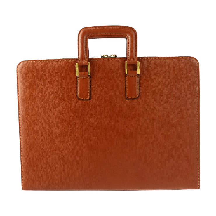 美品 DAKS ダックス ブリーフケース ACE エース コラボ ビジネスバッグ - レザー ブラウン ゴールド金具 ハンドバッグ 書類鞄