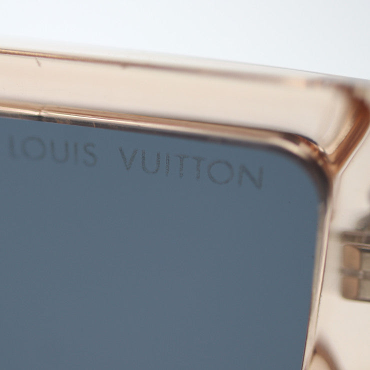 美品 LOUIS VUITTON ルイ ヴィトン サイクロン サングラス Z1978E 表記サイズ 155 アセテート スワロフスキー ピンク系 ビトン