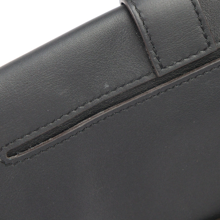 超美品 HERMES エルメス エランポケット24 ウエストバッグ H010612UKABS ヴォースイフト ブラック シルバー金具 ウエストポーチ ベルトバッグ B刻印