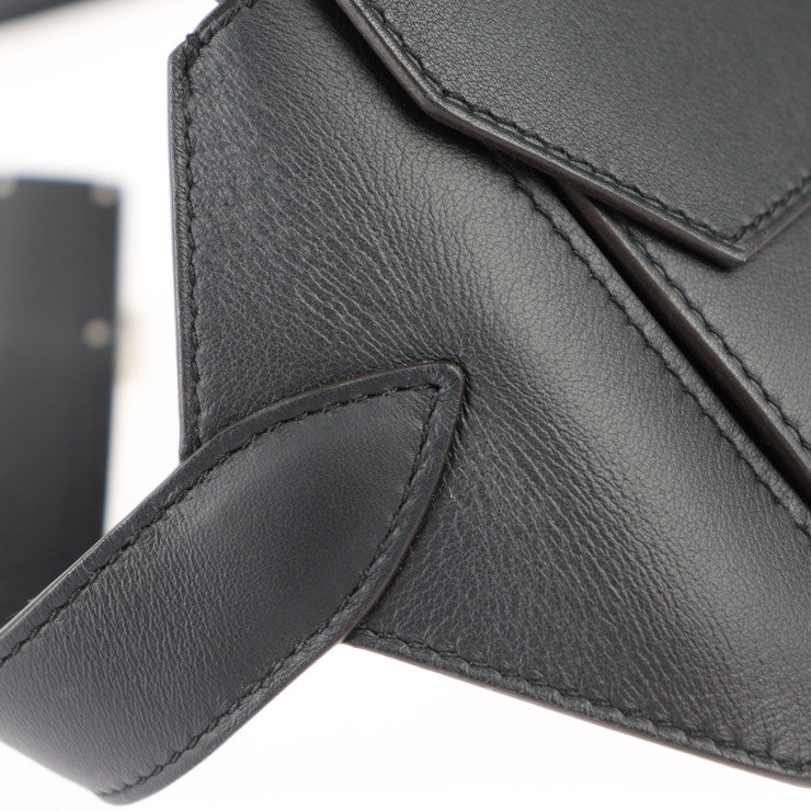 超美品 HERMES エルメス エランポケット24 ウエストバッグ H010612UKABS ヴォースイフト ブラック シルバー金具 ウエストポーチ ベルトバッグ B刻印