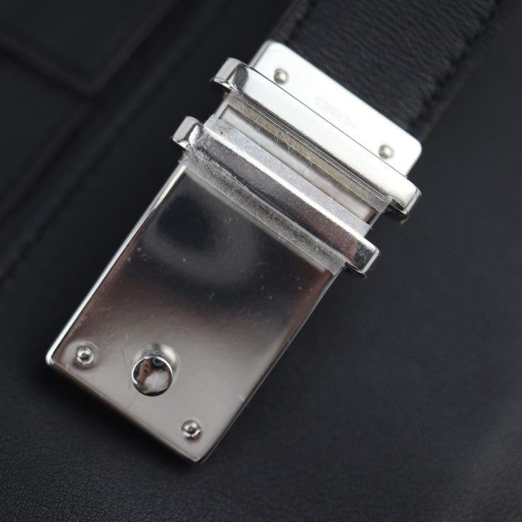 超美品 HERMES エルメス エランポケット24 ウエストバッグ H010612UKABS ヴォースイフト ブラック シルバー金具 ウエストポーチ ベルトバッグ B刻印