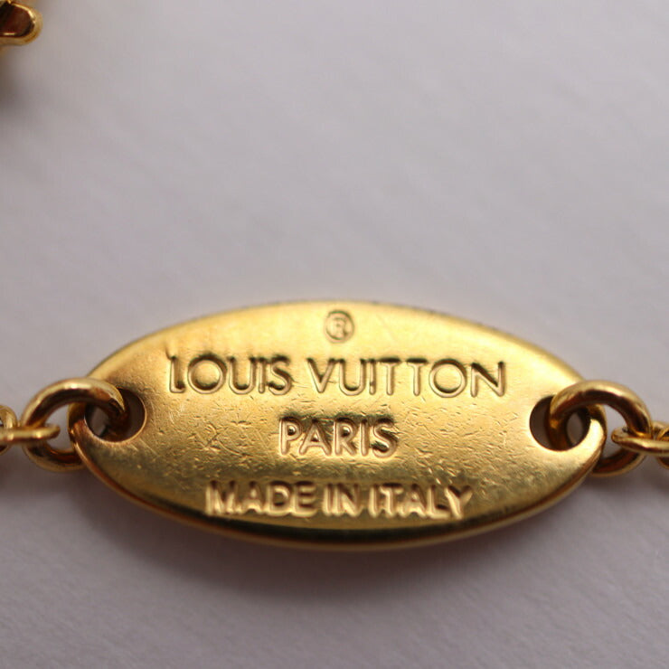 LOUIS VUITTON ルイ ヴィトン ブラスレ ルイゼット ブレスレット M00372 メタル ゴールド フラワー ビトン