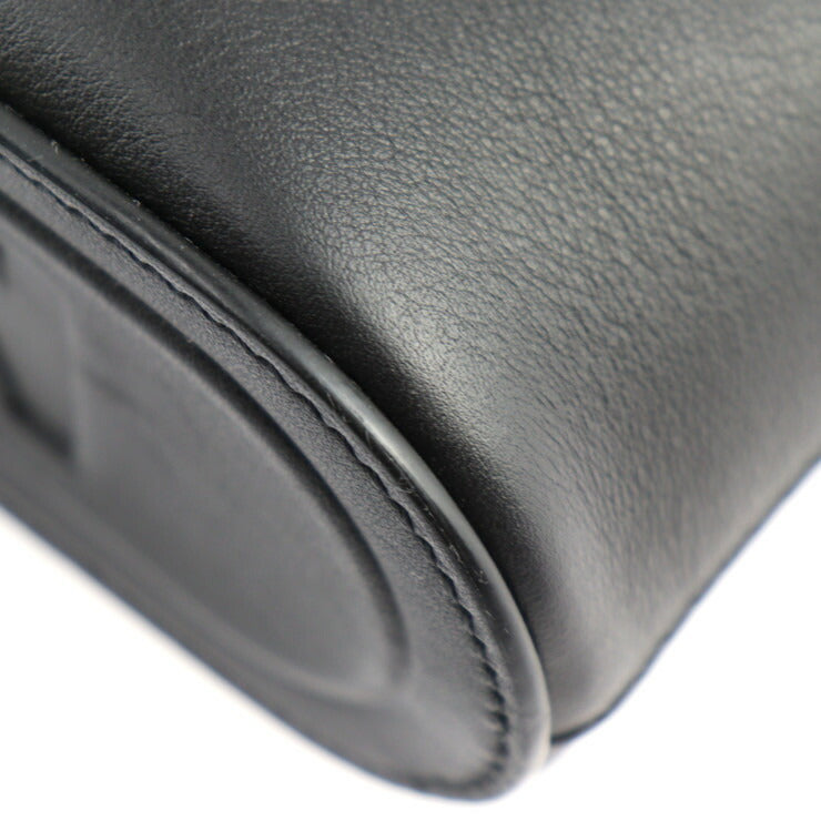 超美品 LOUIS VUITTON ルイ ヴィトン ポシェット コスモス ダークアンフィニティ セカンドバッグ M63268 レザー ブラック クラッチバッグ ポーチ ロゴ ビトン