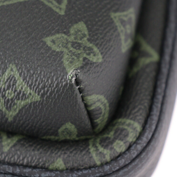 超美品 LOUIS VUITTON ルイ ヴィトン フォール アヴェニュー スリングバッグ モノグラム ボディバッグ M46344 PVC レザー ダークグリーン シルバー金具 ショルダーバッグ ビトン