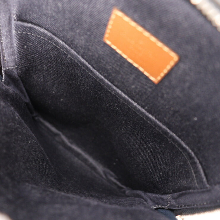 超美品 LOUIS VUITTON ルイ ヴィトン フォール アヴェニュー スリングバッグ モノグラム ボディバッグ M46344 PVC レザー ダークグリーン シルバー金具 ショルダーバッグ ビトン