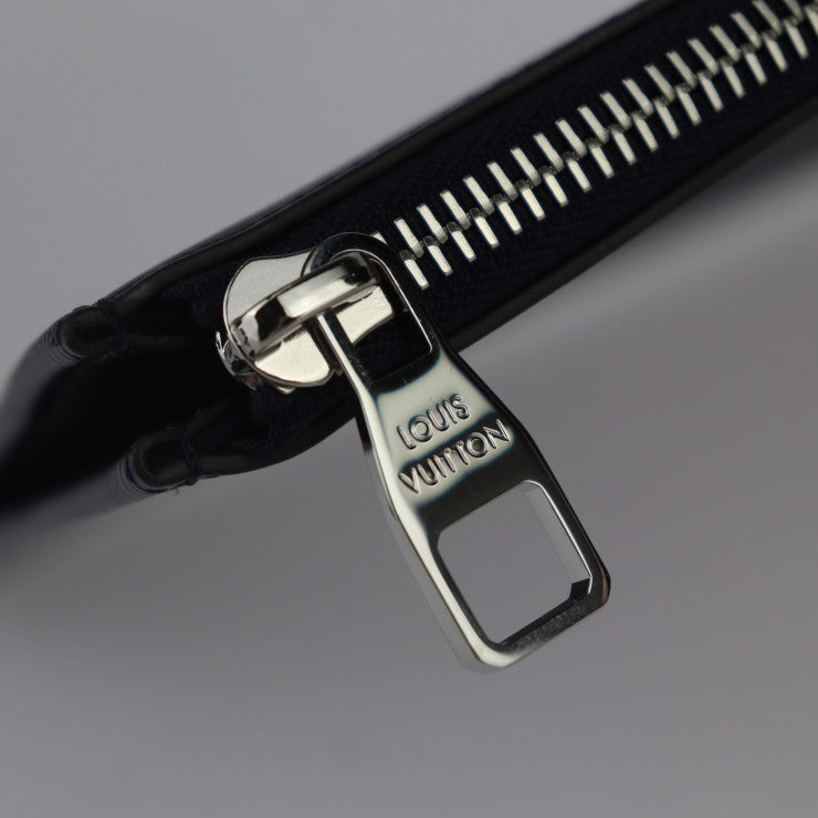 超美品 LOUIS VUITTON ルイ ヴィトン ポシェットジュールGM クラッチバッグ M64154 エピレザー ブルーマリーヌ シルバー金具 L字ファスナー クラッチバッグ ポーチ ビトン