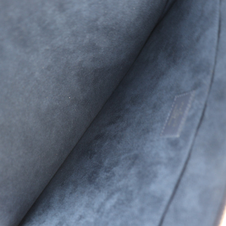 超美品 LOUIS VUITTON ルイ ヴィトン ポシェットジュールGM クラッチバッグ M64154 エピレザー ブルーマリーヌ シルバー金具 L字ファスナー クラッチバッグ ポーチ ビトン