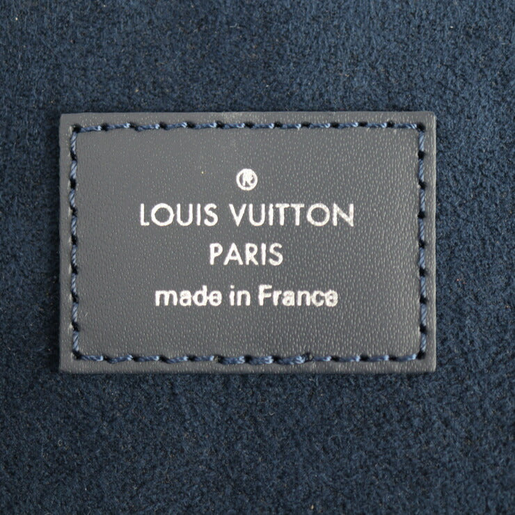 超美品 LOUIS VUITTON ルイ ヴィトン ポシェットジュールGM クラッチバッグ M64154 エピレザー ブルーマリーヌ シルバー金具 L字ファスナー クラッチバッグ ポーチ ビトン