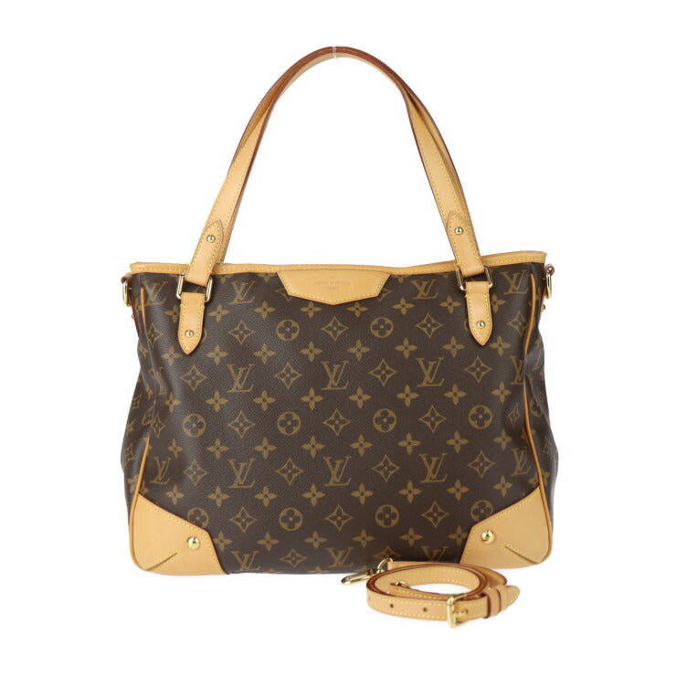 美品 LOUIS VUITTON ルイ ヴィトン エストレーラMM モノグラム トートバッグ M41232 PVC レザー ブラウン ゴールド金具 2WAY ショルダーバッグ ハンドバッグ ビトン